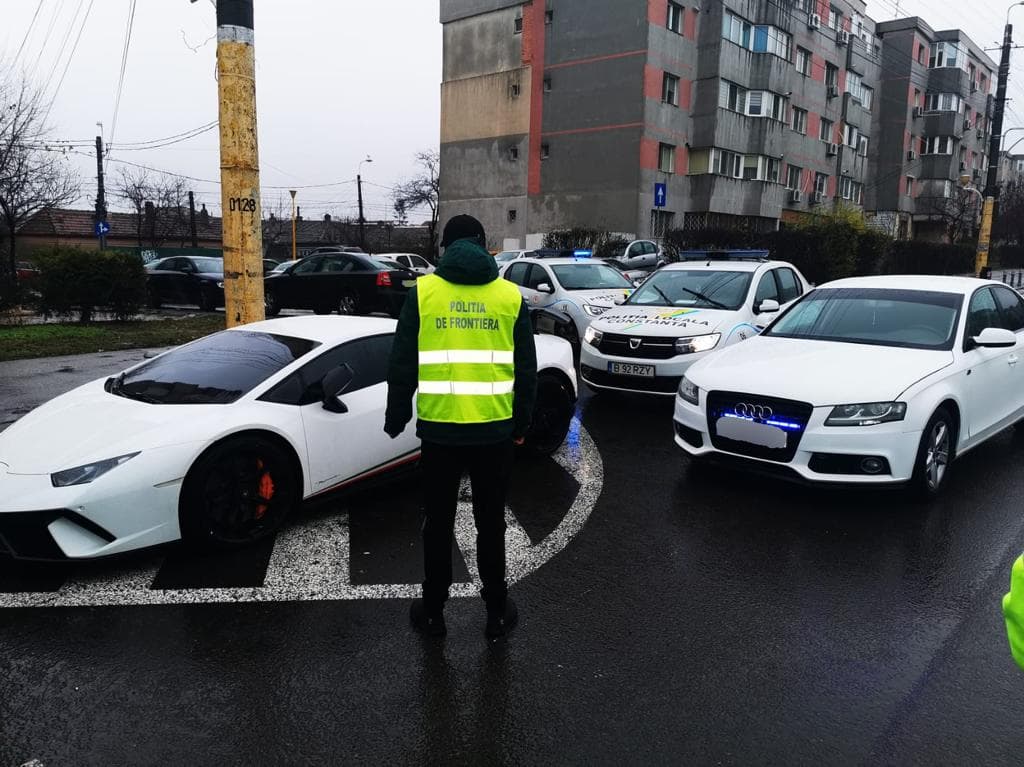 Tulcean găsit în Constanța cu un  Lamborghini Huracan căutat în Germania