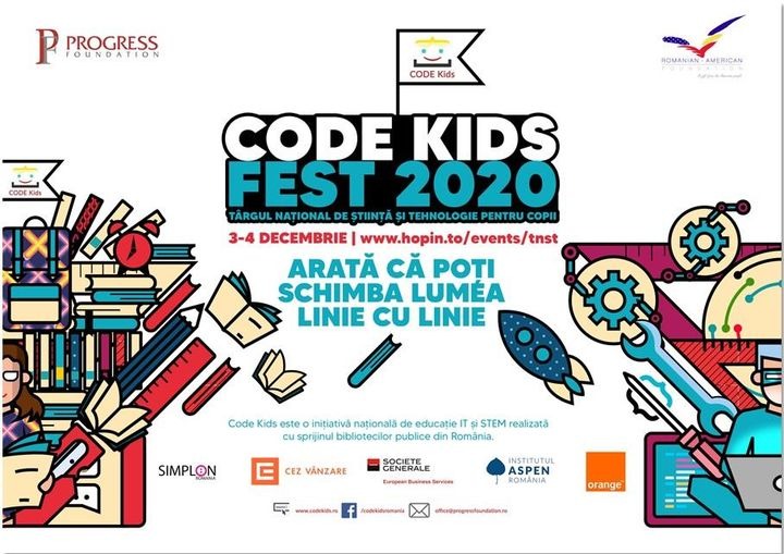 Azi începe CODE KIDS FEST 2020