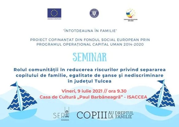 Seminar despre reducerea riscurilor privind separarea copilului de familie organizat în Isaccea