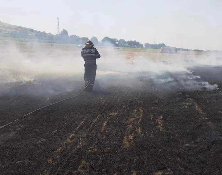 Cinci incendii într-o singură zi în județul Tulcea