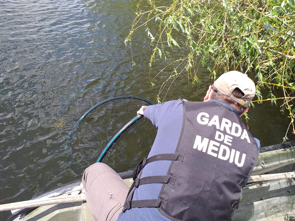 Patru braconieri piscicoli depistați de Garda de Mediu în Delta Dunării
