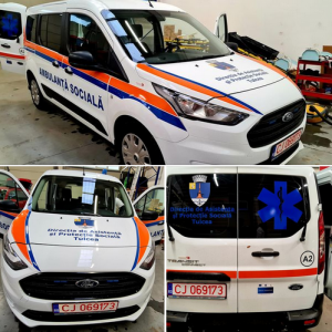 Serviciul „Suntem aici – Ambulanţa Socială” este operaţional, anunţă DAPS Tulcea! Ambulanţa a fost recepţionată azi!