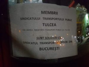 Şoferii STP Tulcea, solidari cu greviştii de la Societatea de Transport București