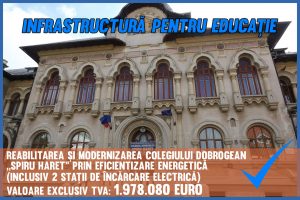 Read more about the article Aproape 2 milioane de euro pentru reabilitarea Colegiului Spiru Haret din municipiul Tulcea