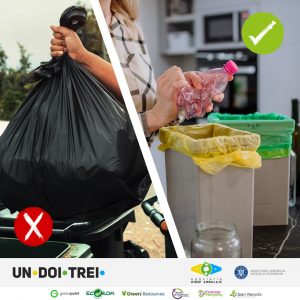 Azi s-a lansat Campania naţională de informare şi educare “Un’ Doi Trei” privind colectarea separată a deşeurilor de ambalaje