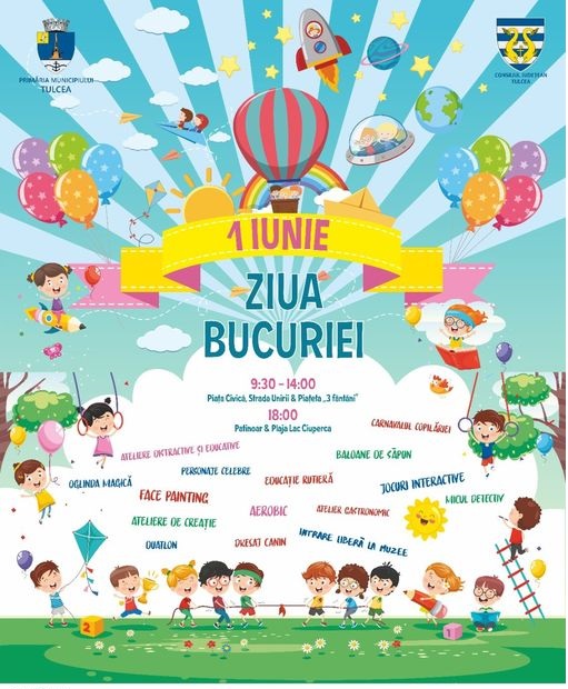 Primăria Tulcea a publicat programul activităților pregătite pentru Ziua Copilului în municipiu