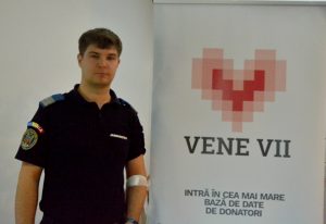 O nouă acțiune de donare de sânge organizată de Jandarmeria Tulcea