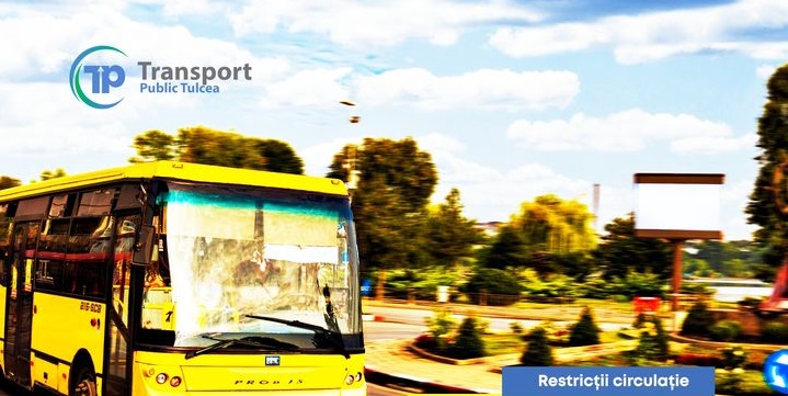 Traseele autobuzelor STP Tulcea care includ zona Piața Nouă au fost modificate