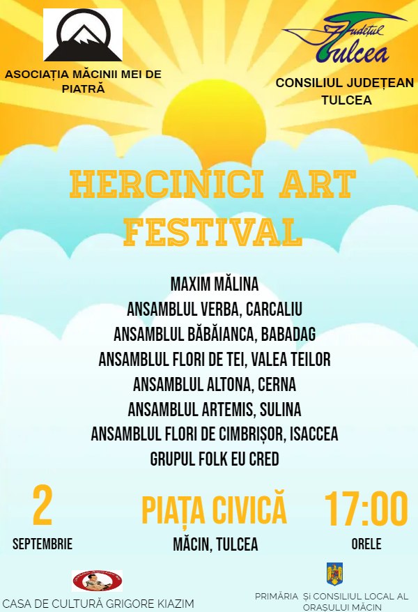 HERCINICI ART FESTIVAL, în primul weekend din septembrie, la Măcin