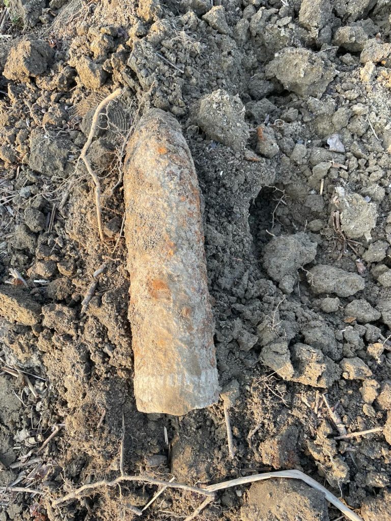 Element de muniție găsit în suburbia Tudor Vladimirescu