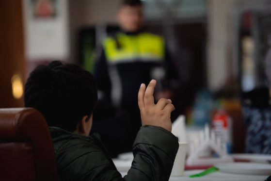 IPJ Tl copil d politisti la Pranzul Comunitar Cu drag din Sulina mart 24