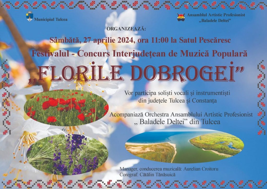 Festivalul „Florile Dobrogei” 2024 – AMR 8 zile